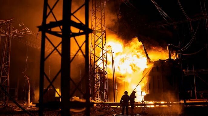 Российские атаки на энергетические объекты Украины