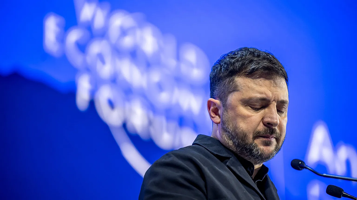 Zelensky Delivers Harshest Criticism of Europe at Davos Forum