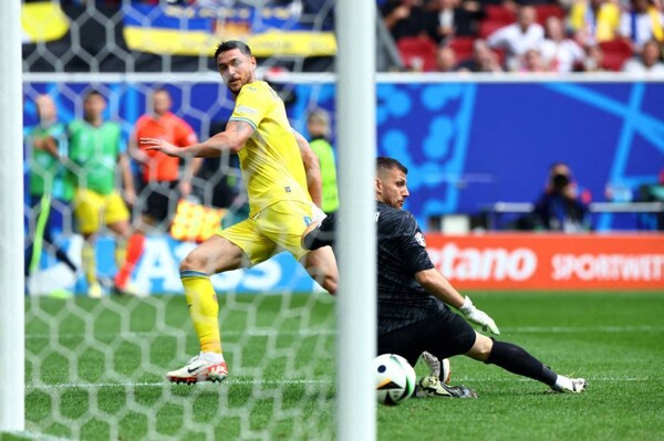 Украина побеждает Словакию 2-1 в Футбольном кубке Евро 2024