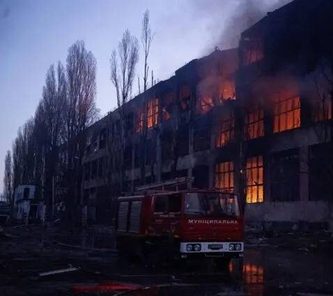 Russian Attack Causes Power Outage in Chernihiv