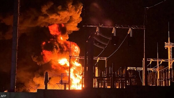 Russian Drone Attack Damages Power Plant in Mykolaiv