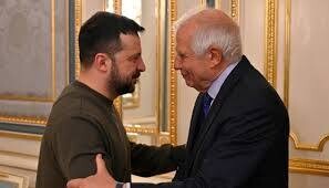 Josep Borrell Meets Zelensky in Kiev for Defense Talks
